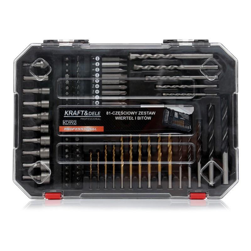 Набор сверл и насадок Kraft&Dele KD992 81 шт. Набор сверл и насадок Kraft&Dele KD992 81 шт.
