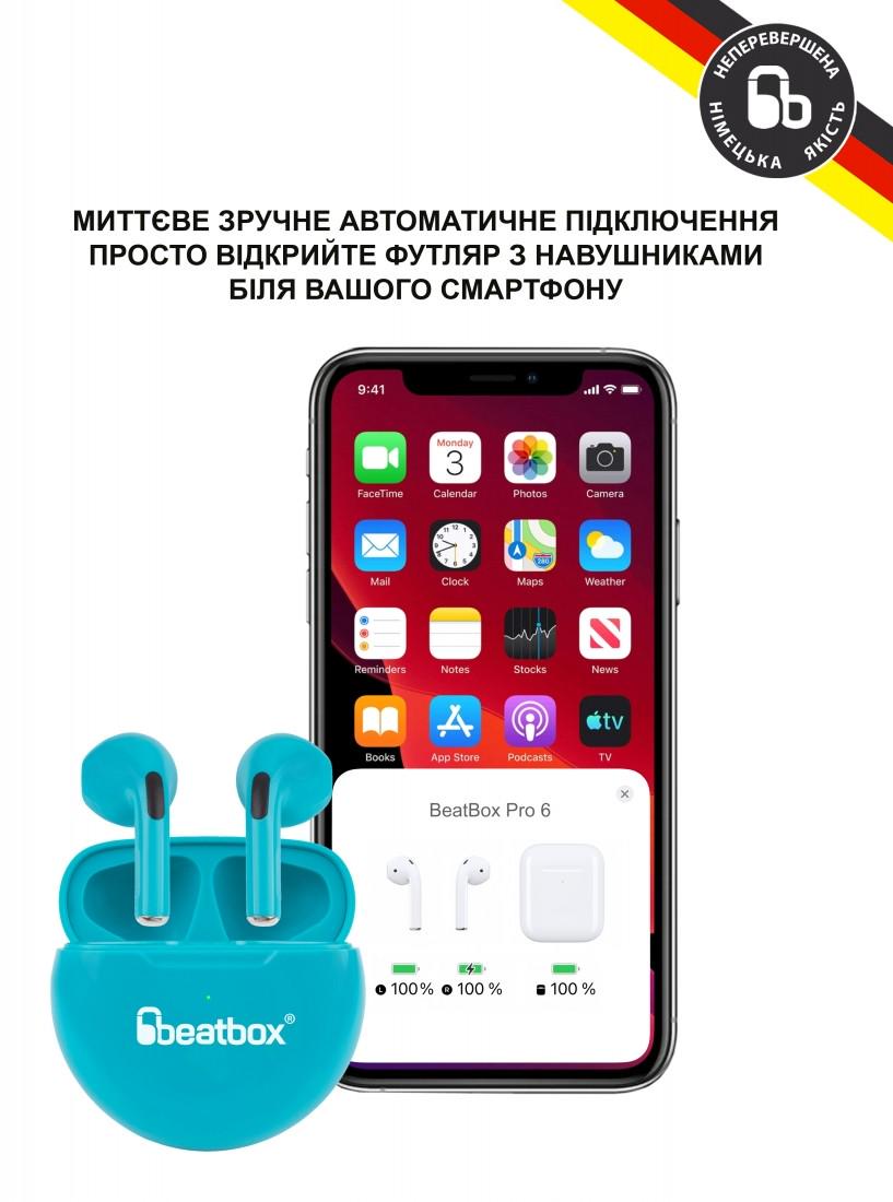 Навушники BeatBox PODS PRO 6 Blue (bbppro6bl) - фото 3