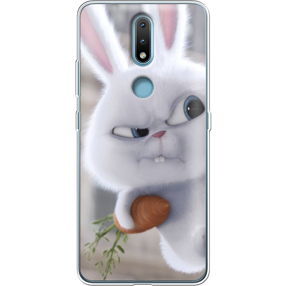 Чехол Boxface Nokia 2.4 Rabbit Snowball Прозрачный силикон (41297-up1116-41297)