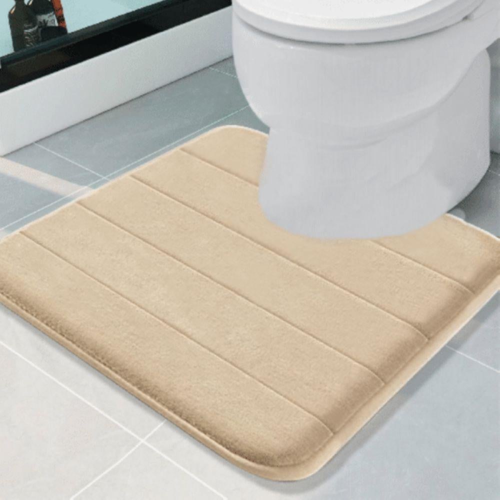 Коврик для ванной и туалета с эффектом памяти U-образный 50х50 см Бежевый (140225)