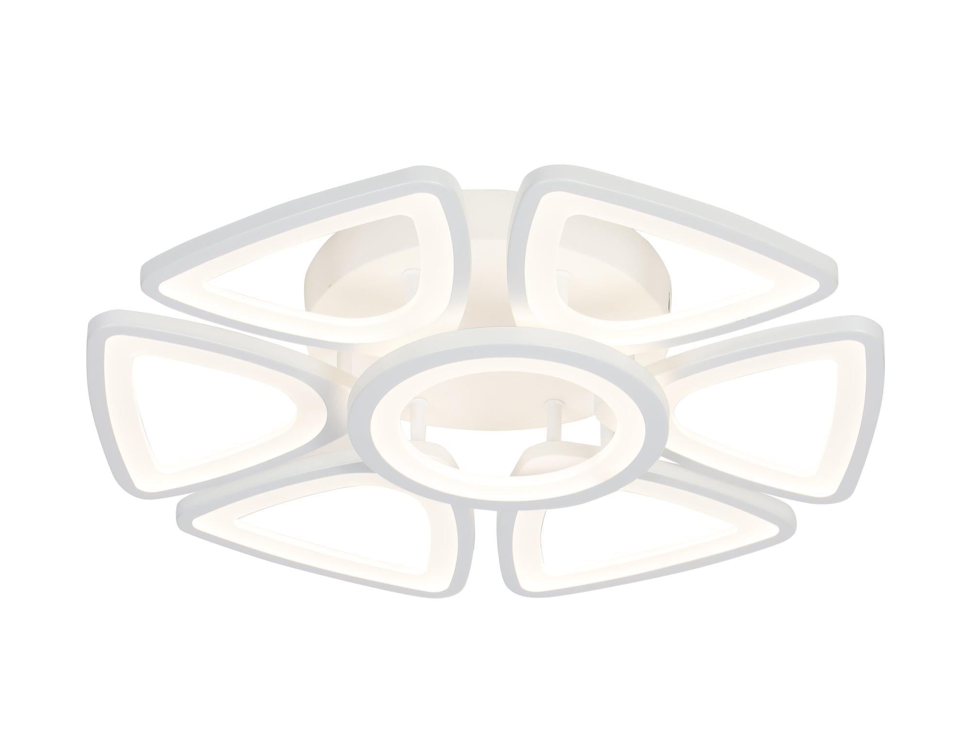 Люстра потолковая светодиодная Valeso с пультом 2711/6/1 140 Wм Белый