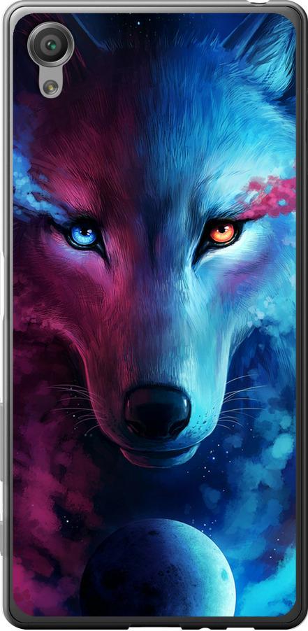 Чехол на Sony Xperia X F5122 Арт-волк (3999u-446-42517)