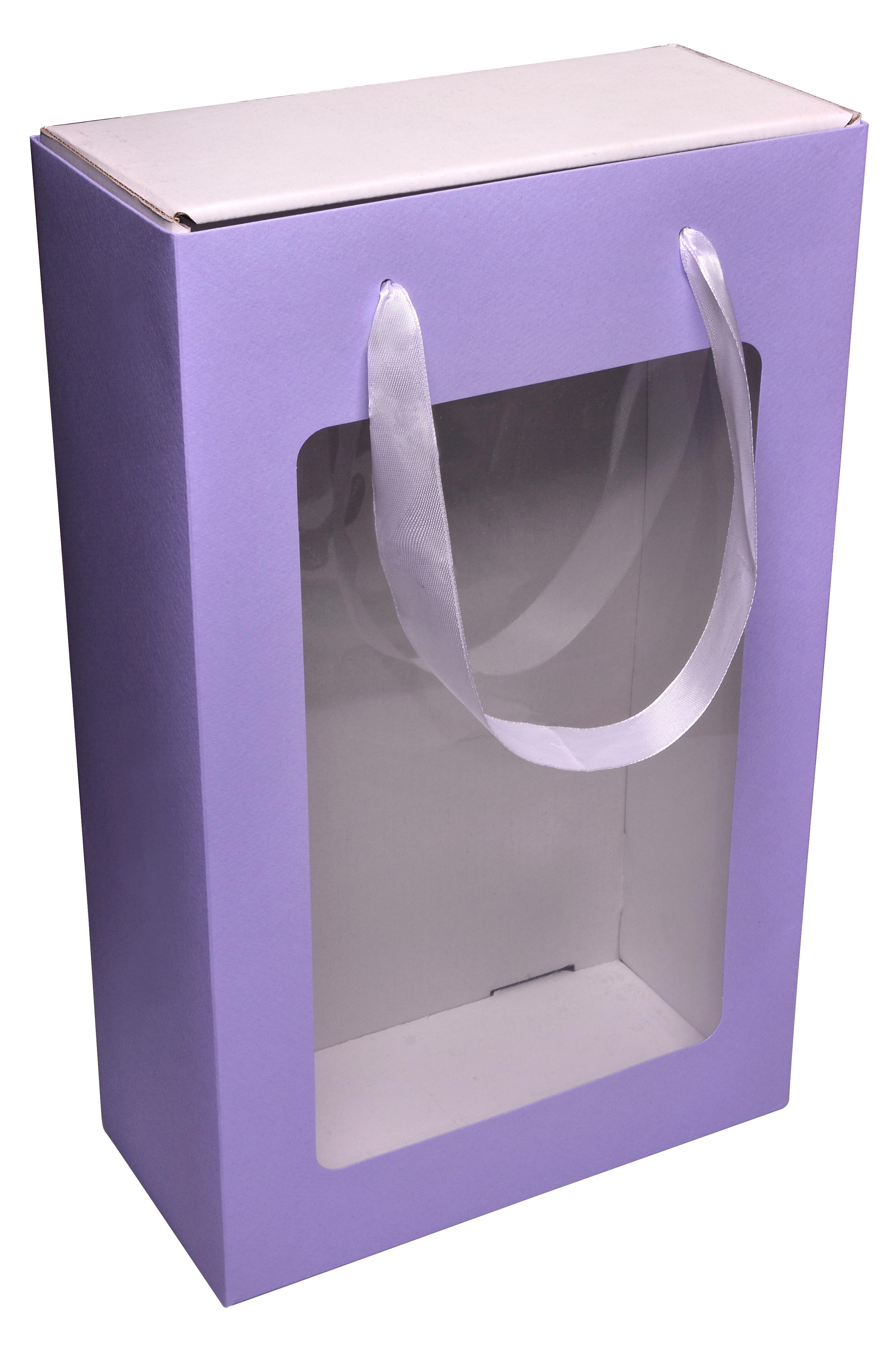 Подарункова коробка з пакетом 350х210х100 мм Бузковий (410573943) - фото 1 Подарункова коробка з пакетом 350х210х100 мм Бузковий (410573943) - фото 1