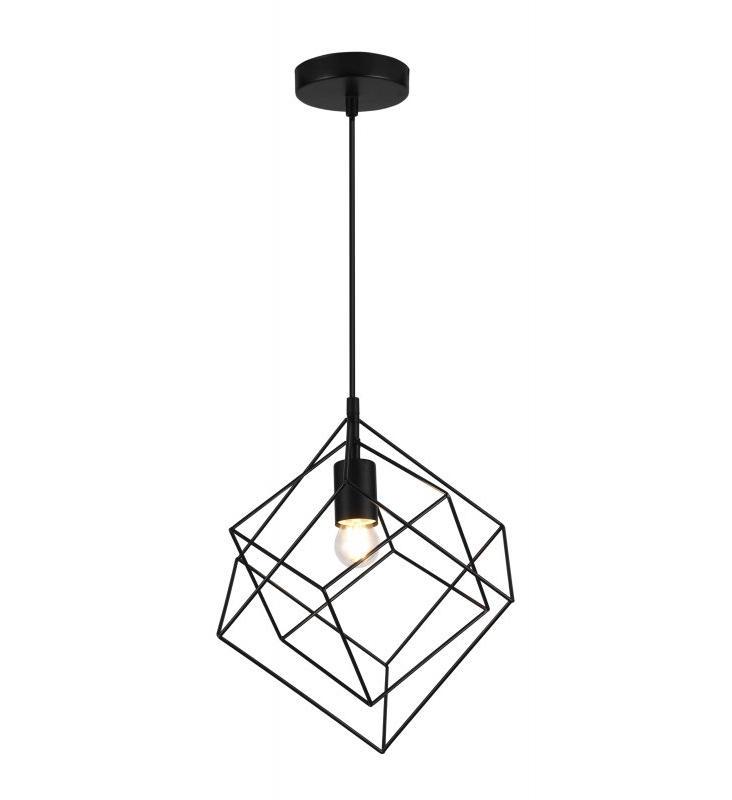 Світильник стельовий одинарний GTV ROSA E27 IP20 33х33 см Чорний (27551443)