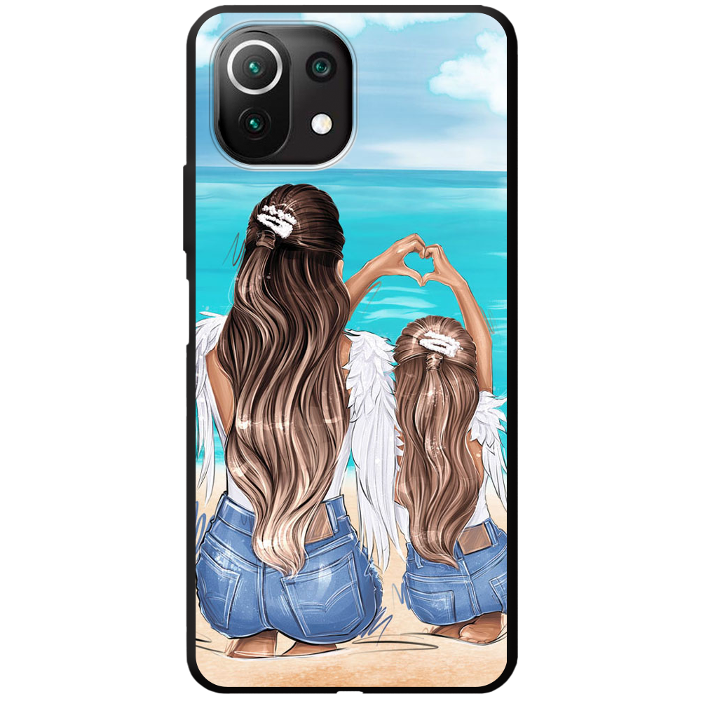 Чехол Boxface Xiaomi Mi 11 Lite Family Vacation Черный силикон (42128-up2380-44012)