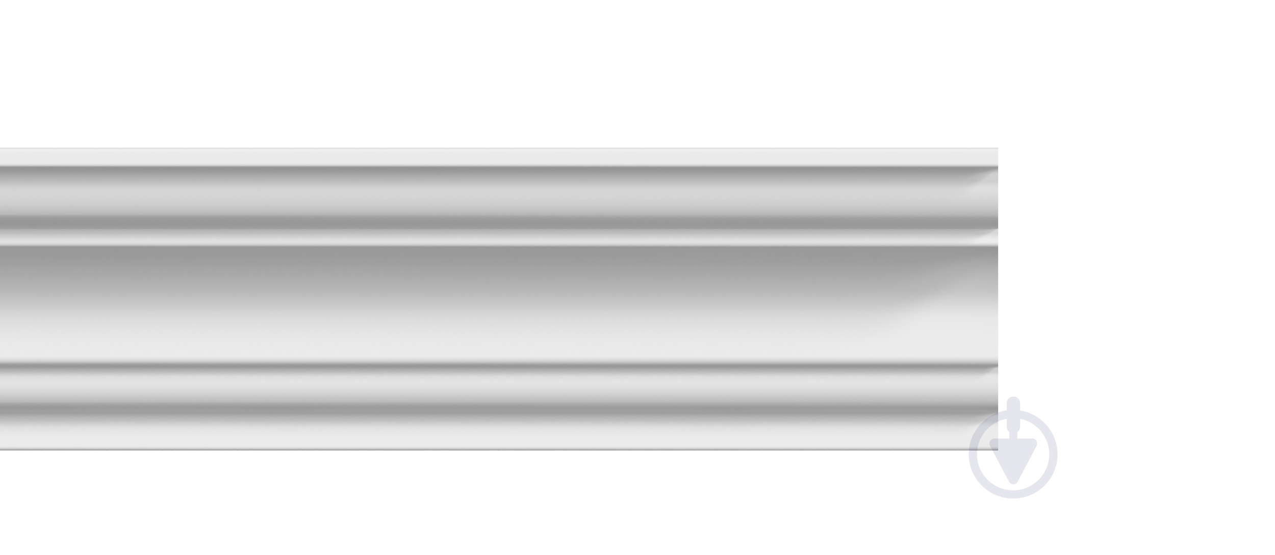 Плинтус потолочный Dobra Sprava BG155/15 гладкий экструдированный 110х110х2000 мм (BG155/15)