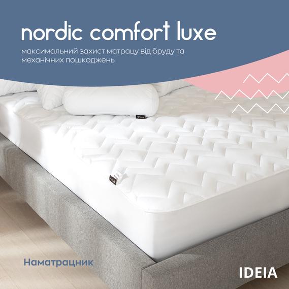 Наматраcник IDEIA NORDIC СOMFORT LUXE натяжной с бортом по периметру 180х200х35 см пл. 250 (396947) - фото 12