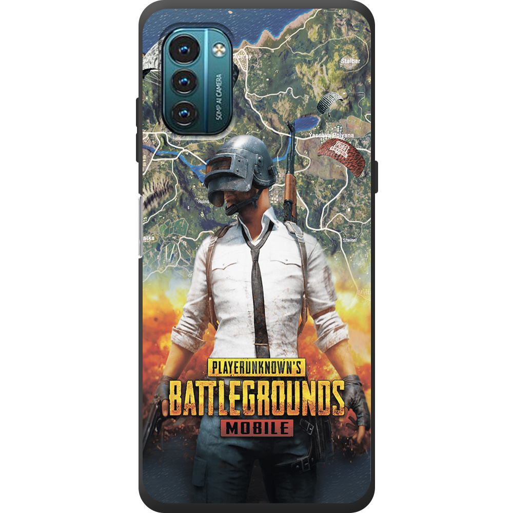 Чехол BoxFace Nokia G21 PUBG Mobile Черный силикон (44288-up2309-44291)