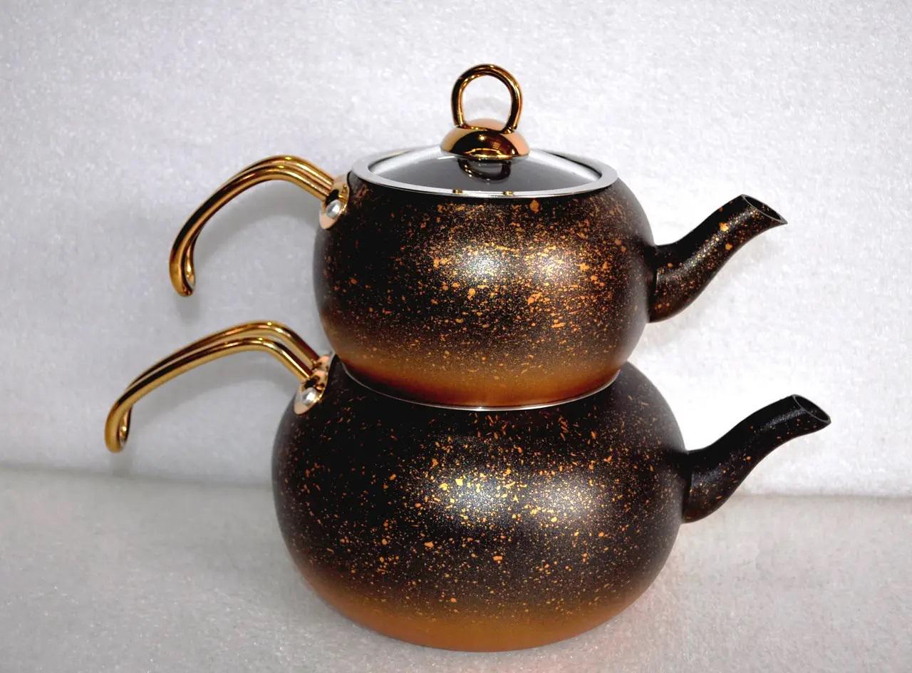 Чайник двухъярусный OMS Collection 8210-M 1/2 л Gold (88389) - фото 3