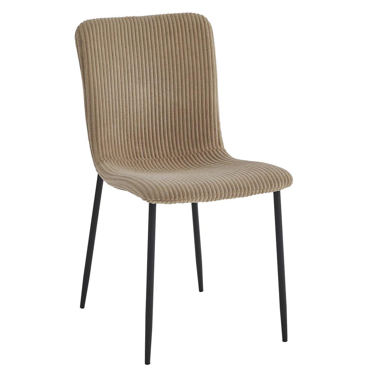 Стул Intarsio TINA вельвет Черный/Бежевый темный (28710934) Стул Intarsio TINA вельвет Черный/Бежевый темный (28710934)