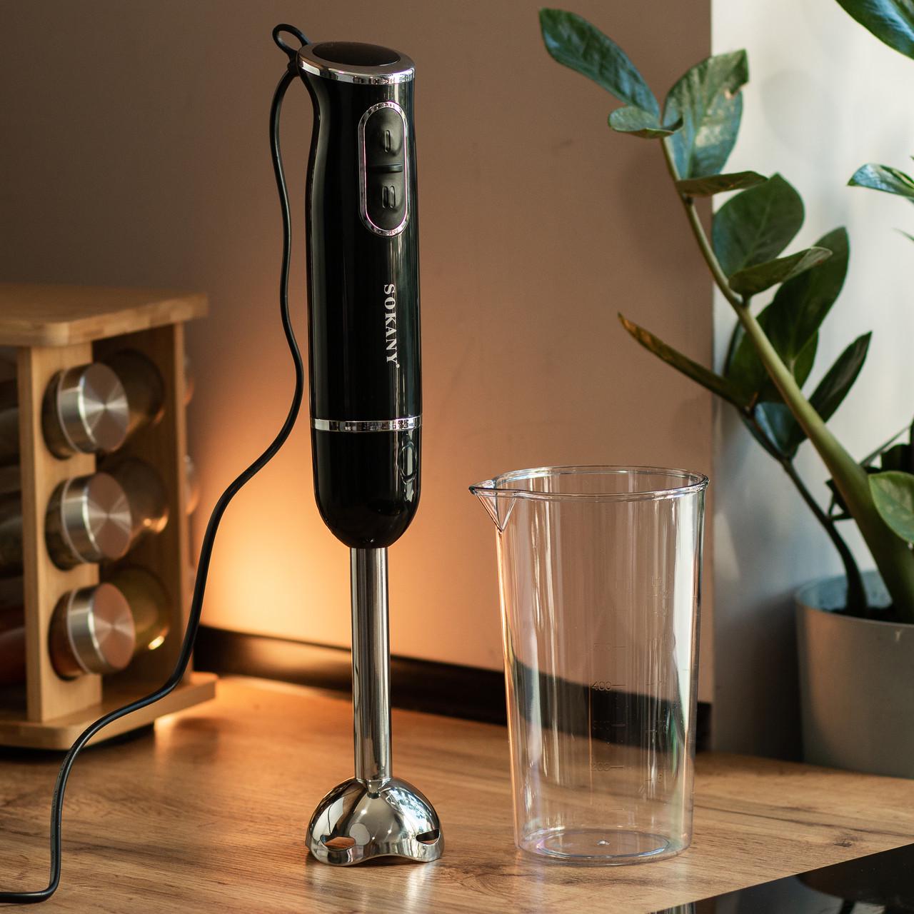 Блендер ручной Sokany 1726 погружной 300 Вт Черный (5113) - фото 11 Блендер ручной Sokany 1726 погружной 300 Вт Черный (5113) - фото 11