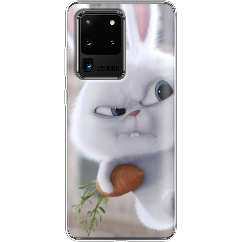 Чехол Boxface Samsung G988 Galaxy S20 Ultra Rabbit Snowball Прозрачный силикон (38878-up1116-38878)