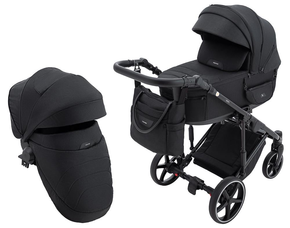 ᐉ Коляска Adamex Ziko Lux TK-53 2в1 Черный (680772) • Купить в