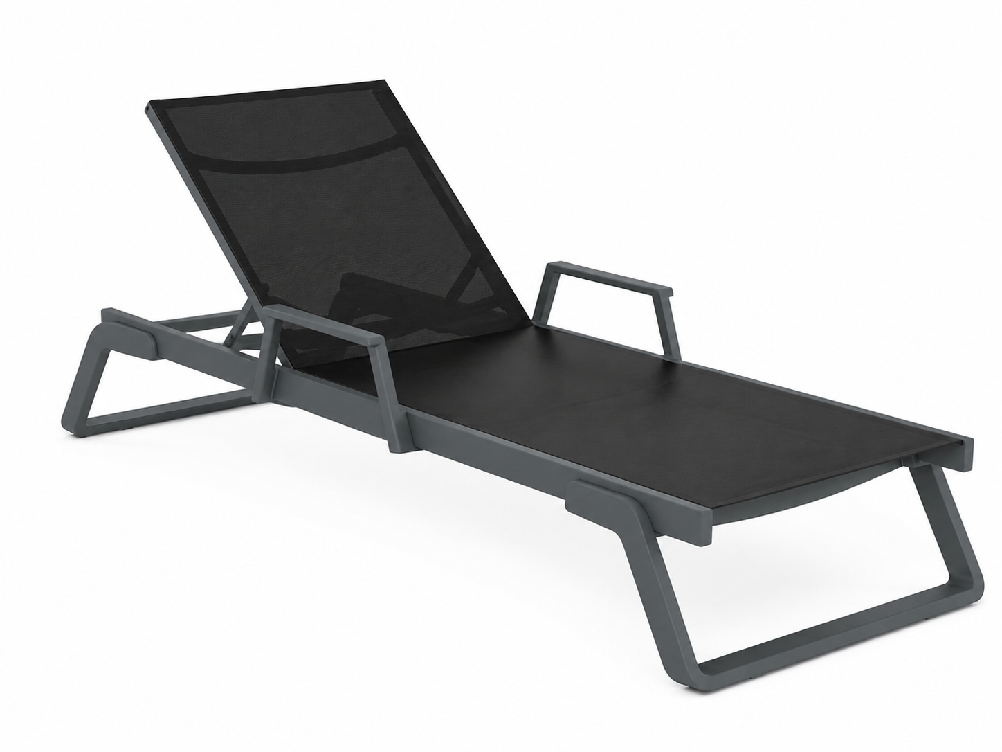 Шезлонг Siesta Tropic Arm 190х70х33 см Серый (072-22)