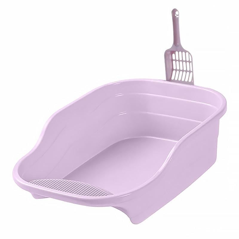 Лоток для кошек Lesko DT308 прямоугольный с лопаткой Purple (22391946) Лоток для кошек Lesko DT308 прямоугольный с лопаткой Purple (22391946)