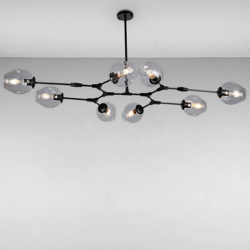Люстра-молекула подвесная Light House LS-15226-8 Черный (10524)