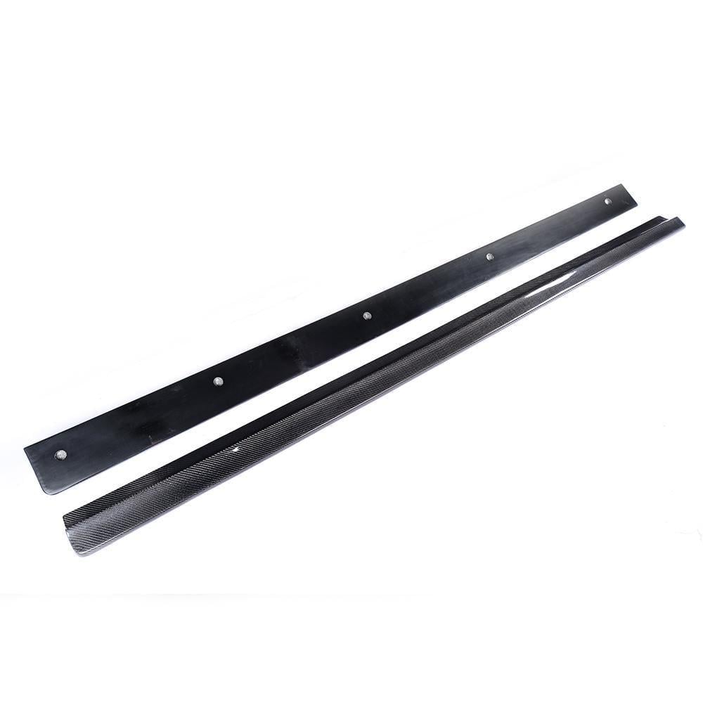 Пороги боковые для AMG SD DDCarbon для Mercedes C-class W204 2007-2015гг. натуральный карбон (147854)