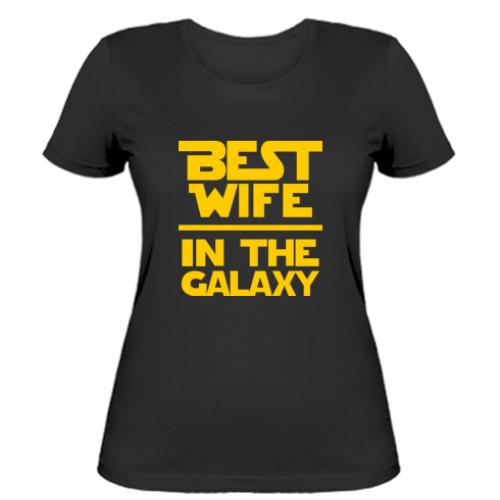Футболка женская Best wife in the Galaxy M Черный (336666-2-43380-M)