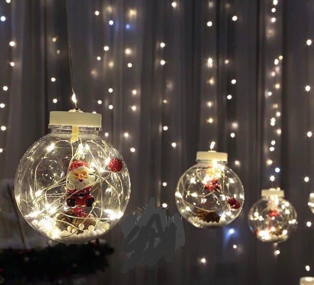 Гірлянда Lamp Ball Санта-Клаус 10 великих куль (41870)