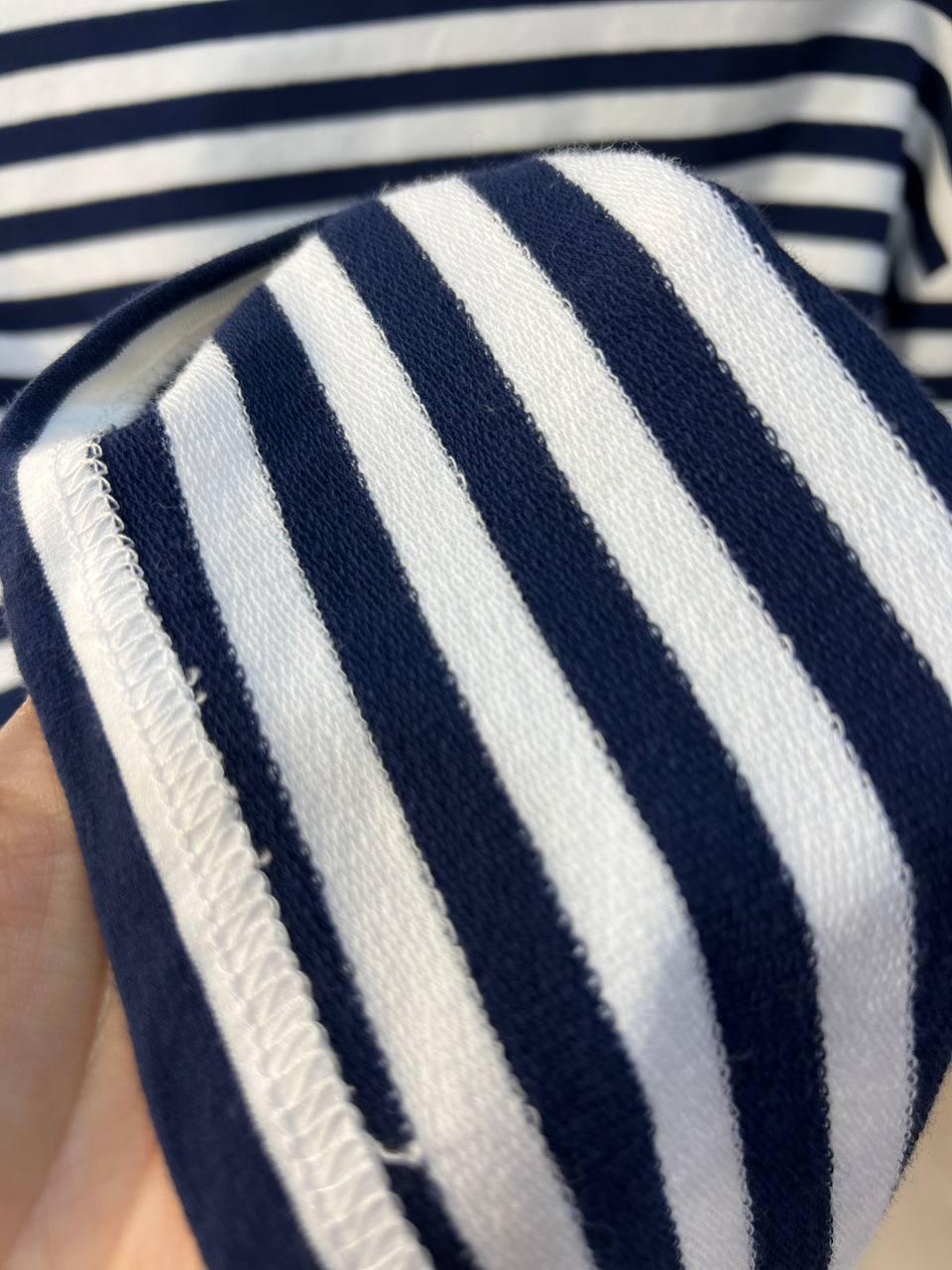 Лонгслів жіночий TEXTURE 1255 реглан смуга вільний крій OS Темно-синій (1432) - фото 6 Лонгслів жіночий TEXTURE 1255 реглан смуга вільний крій OS Темно-синій (1432) - фото 6