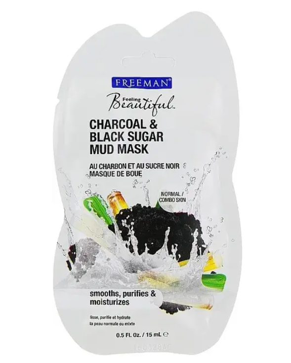 Маска грязевая для лица FREEMAN Feeling Beautiful Charcoal&Black Sugar Mud 15 (1970030977)