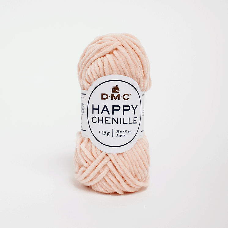 Пряжа велюровая DMC Happy Chenille 15 светло-персиковый (2610)