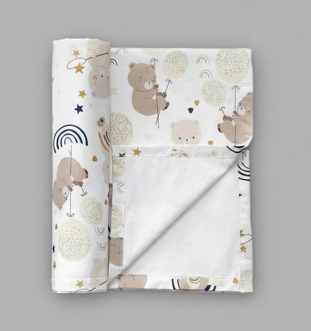 Пеленка детская непромокаемая BST хлопок/мембранная/бамбуковая махра 50х70 см Коричневый (1807658414)