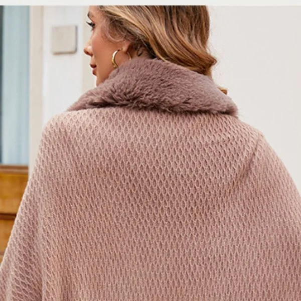 Накидна жіноча Кавовий (D00060-1) - фото 3