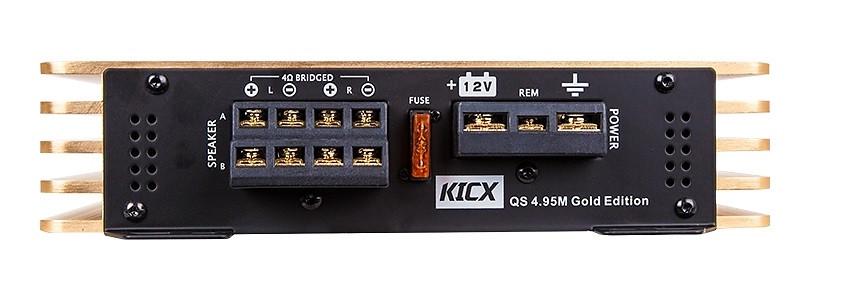 Усилитель Kicx QS 4.95 M Gold Edition 4-канальный (1653339535) - фото 4