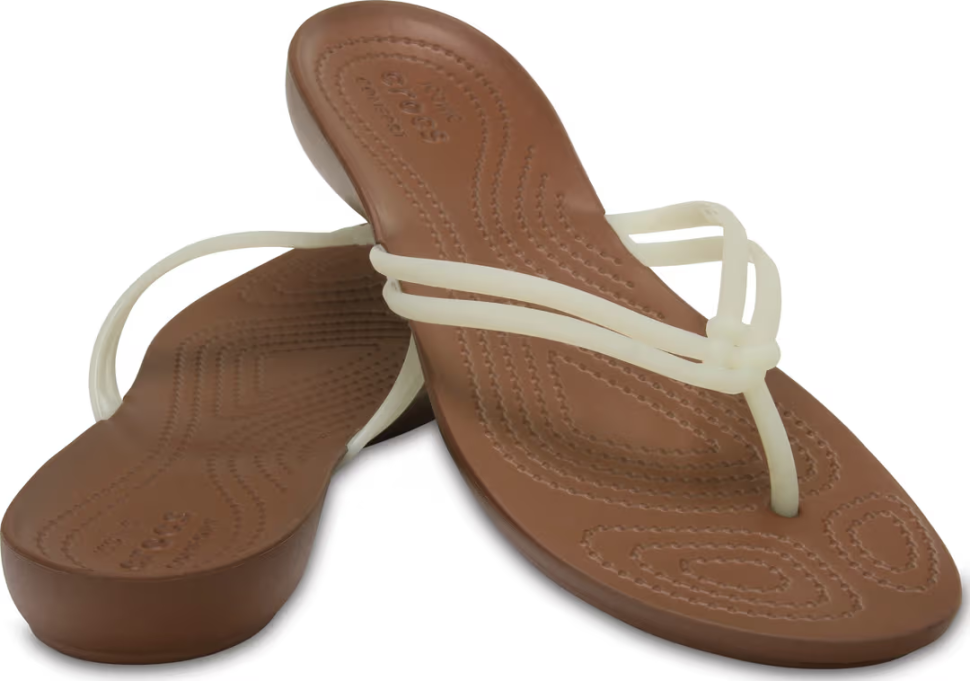 В'єтнамки жіночі Crocs Isabbela Flip Brown р. 37-38 Коричневий (23726)