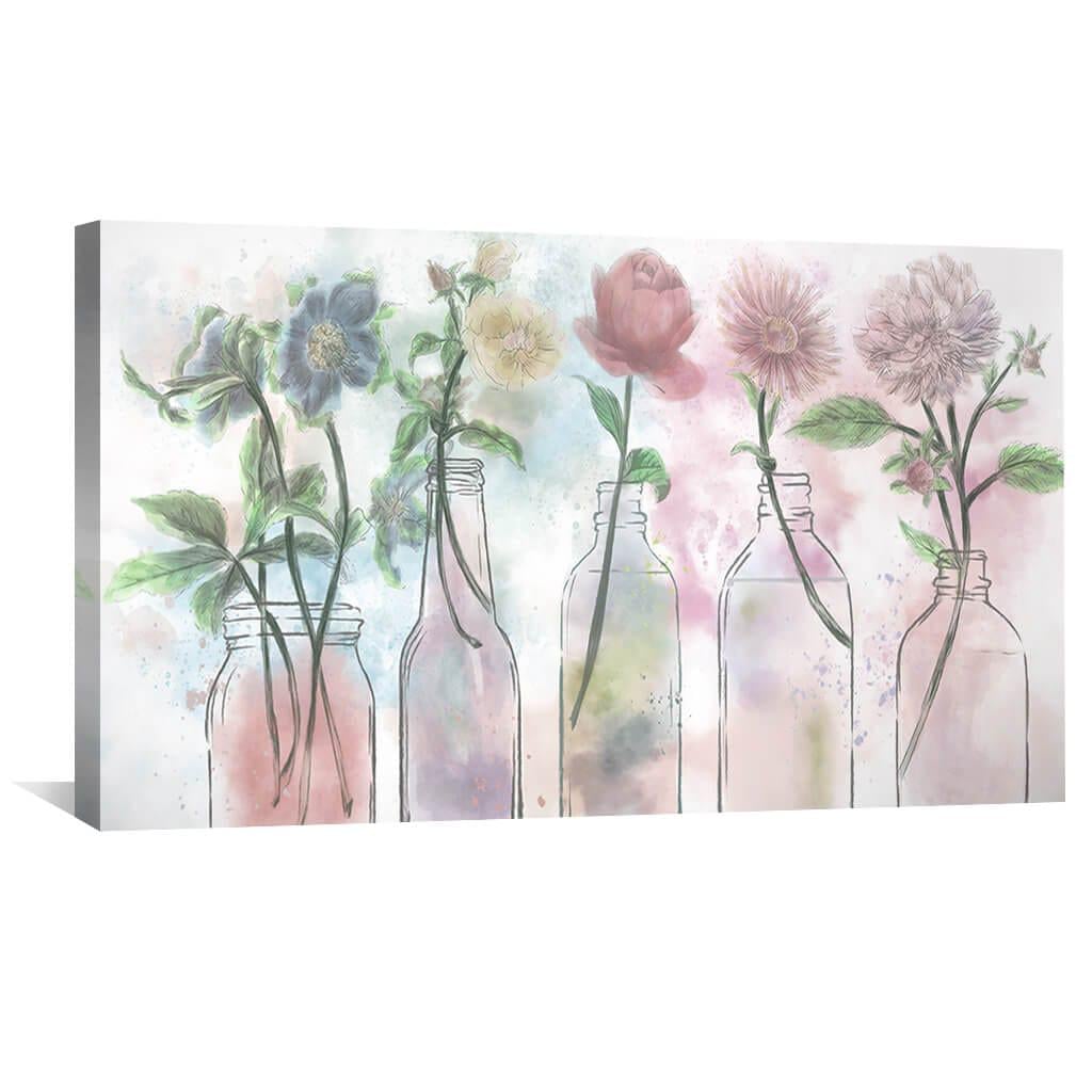 Настенний декор Летние цветы 50x25 см (Y1-43)