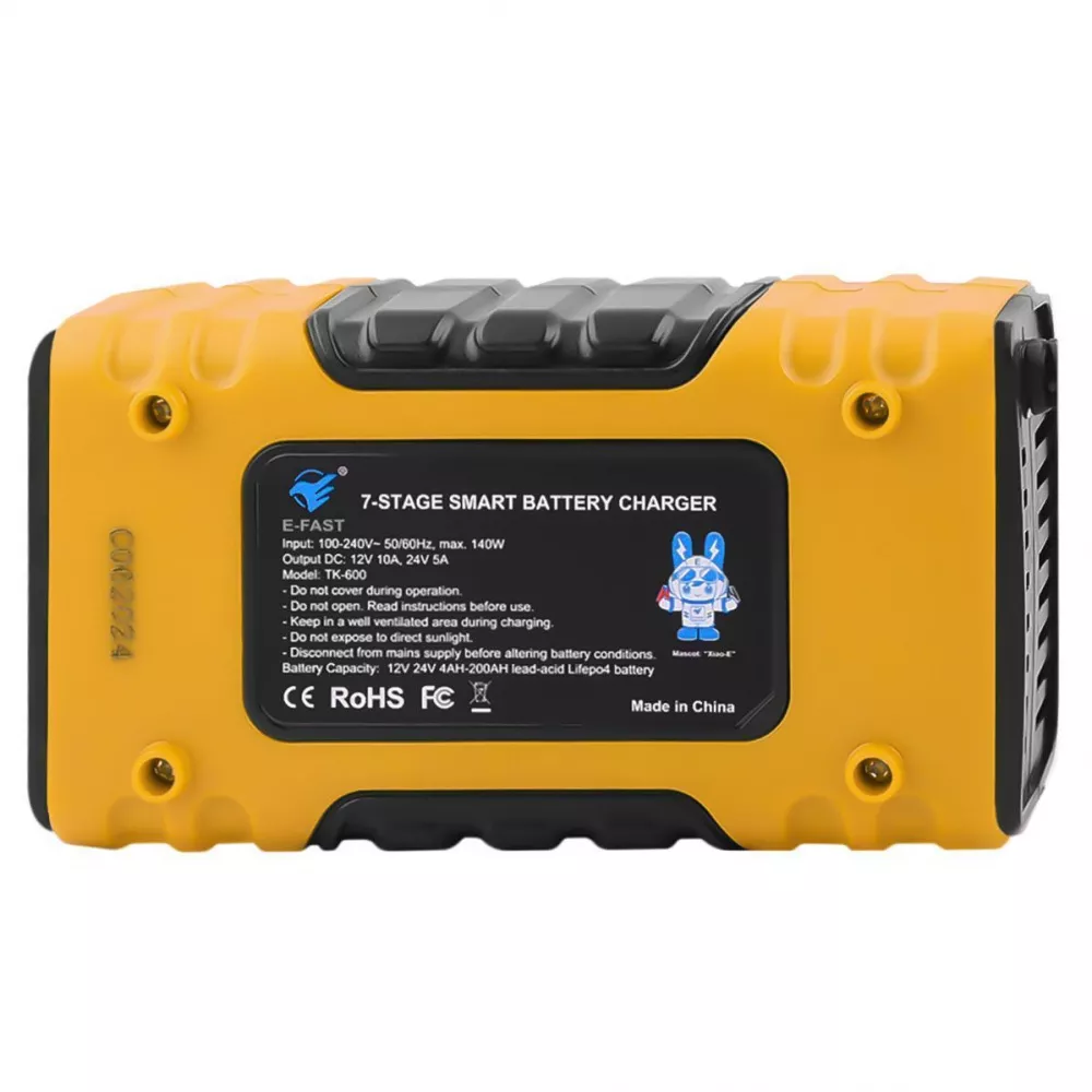Зарядний пристрій для автомобіля E-Fast TK600 12В/24В Жовтий (30142016) - фото 2