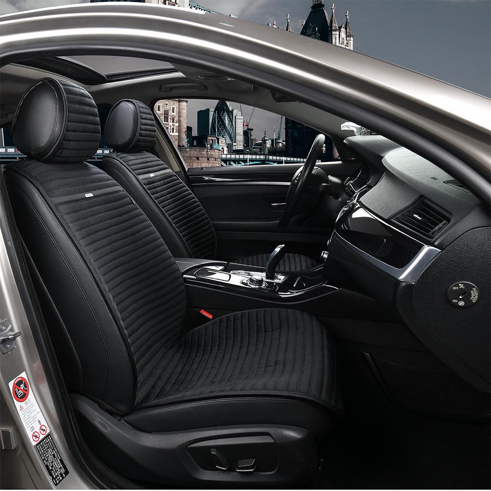 Накидки на сидіння авто Elegant Napoli EL 700 216 з алькантари передні Чорний (1274393798)
