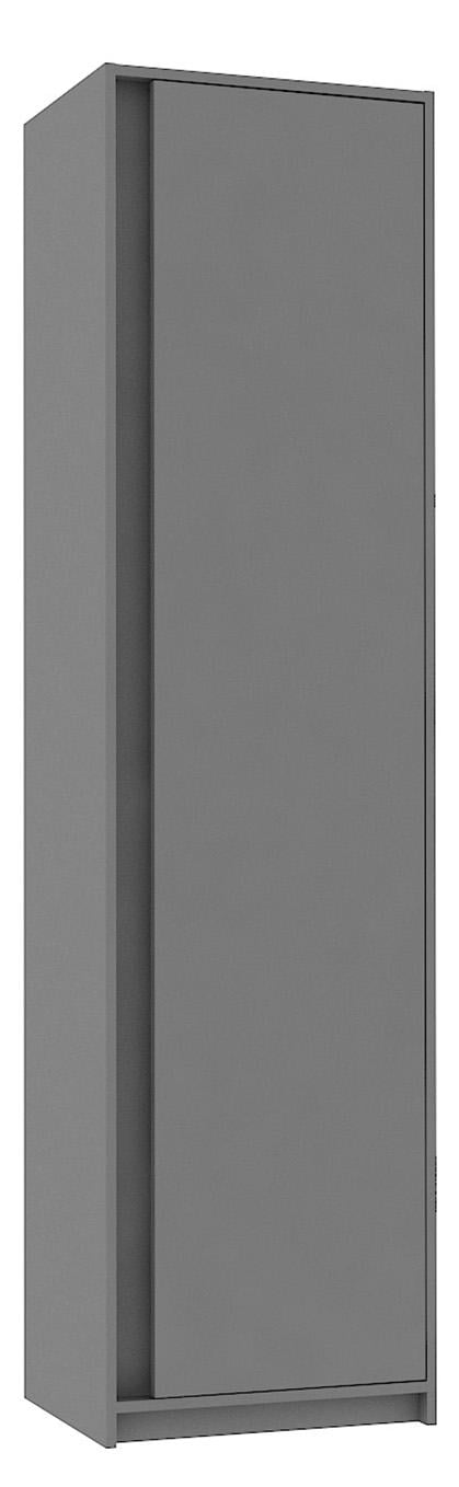 Шкаф пенал для одежды Мастер Форм Брайт 520х376х2000 мм Антрацитовый (20536) - фото 1 Шкаф пенал для одежды Мастер Форм Брайт 520х376х2000 мм Антрацитовый (20536) - фото 1