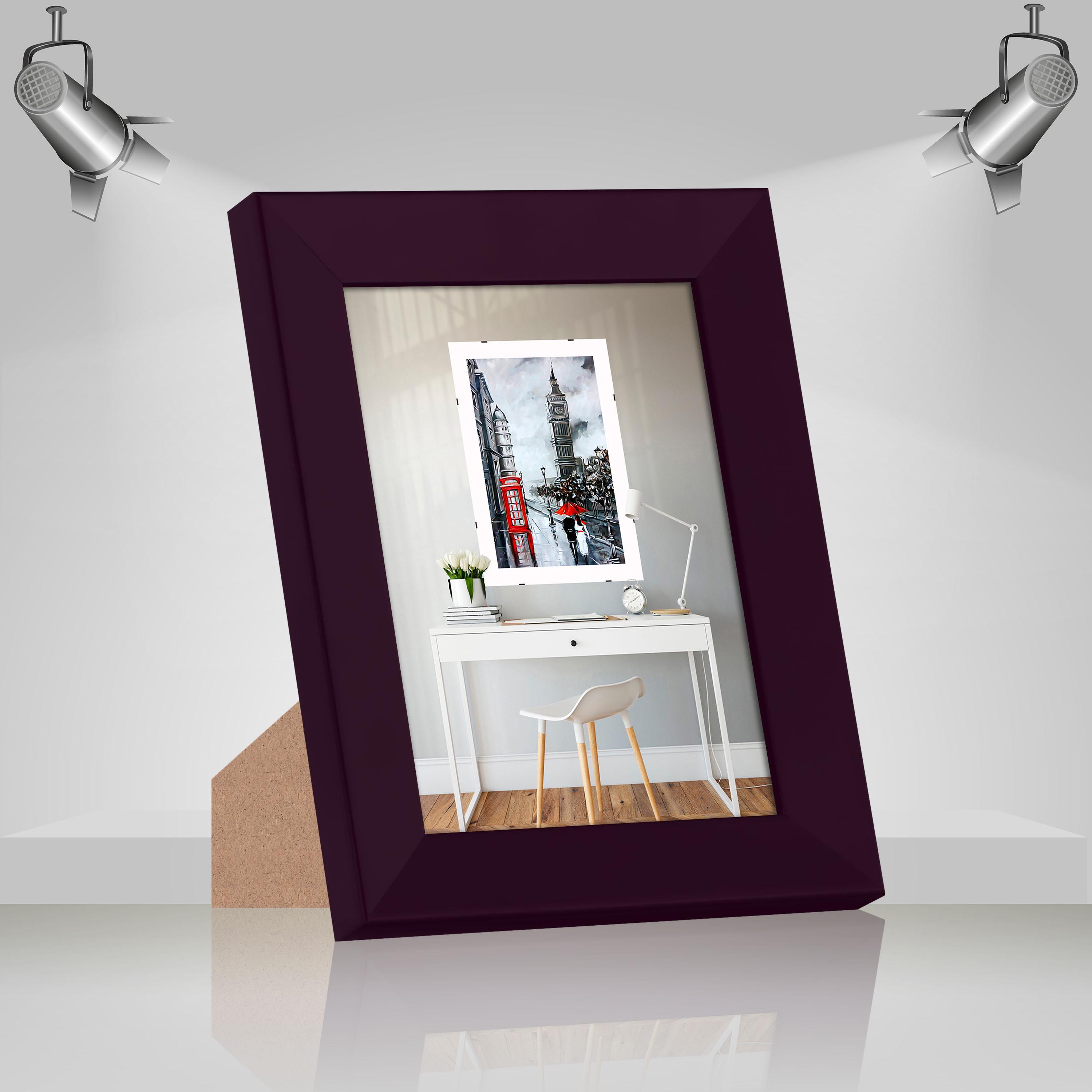 Фоторамка деревянная EmojiFrame 13х18 см AH3322-02 антибликовое стекло 2 мм с ножкой Фиолетовый - фото 2 Фоторамка деревянная EmojiFrame 13х18 см AH3322-02 антибликовое стекло 2 мм с ножкой Фиолетовый - фото 2