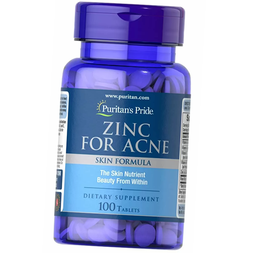 Цинк від прищів Zinc for Acne 100 таблеток (36367201)