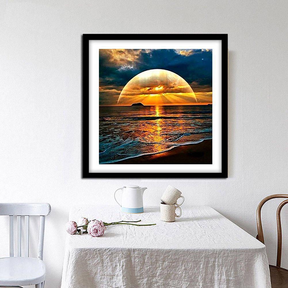 Алмазная вышивка Diy Закат 30х30 см J643 - фото 2 Алмазная вышивка Diy Закат 30х30 см J643 - фото 2