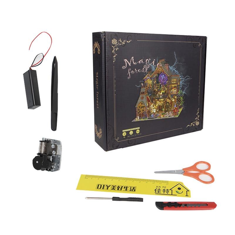 Конструктор-румбокс DIY House ES015-A Magic Forest Магический дом сборный (24366832) - фото 4