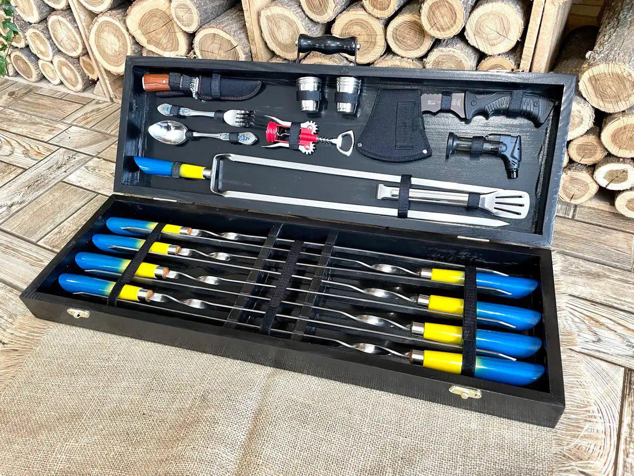 Набор шампуров Patriot Grill в кейсе (10639712)