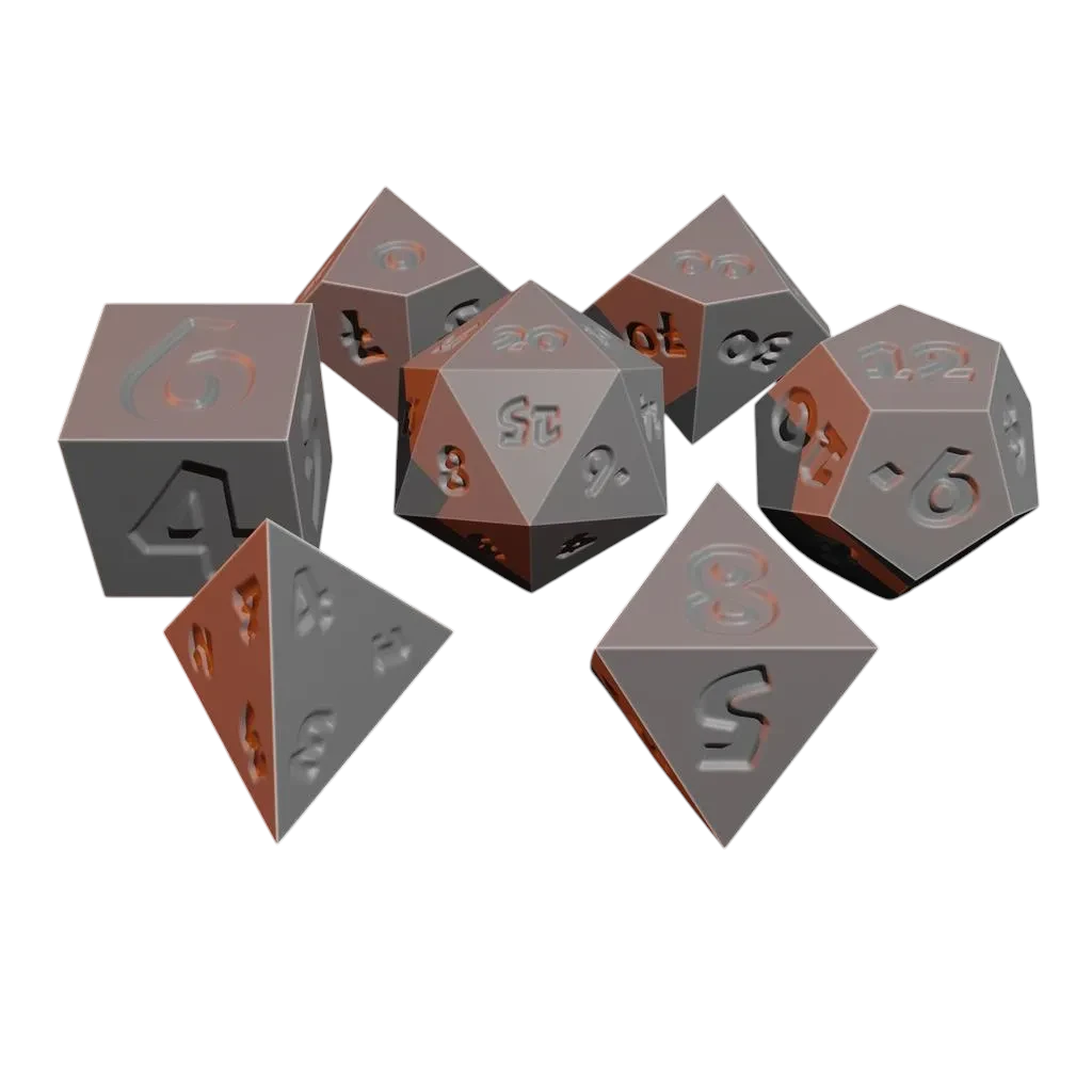 Набор игровых кубиков Basic Dice Set for DnD 2 см