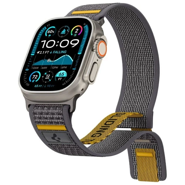 Ремінець Spigen Athlex Air для Apple Watch 49/46/45/44/42 мм Series 1-3 Active Gray