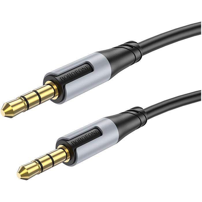 Аудіо-кабель Borofone BL19 Creator AUX 3,5 мм Audio cable 1 м Black (611546) - фото 4 Аудіо-кабель Borofone BL19 Creator AUX 3,5 мм Audio cable 1 м Black (611546) - фото 4