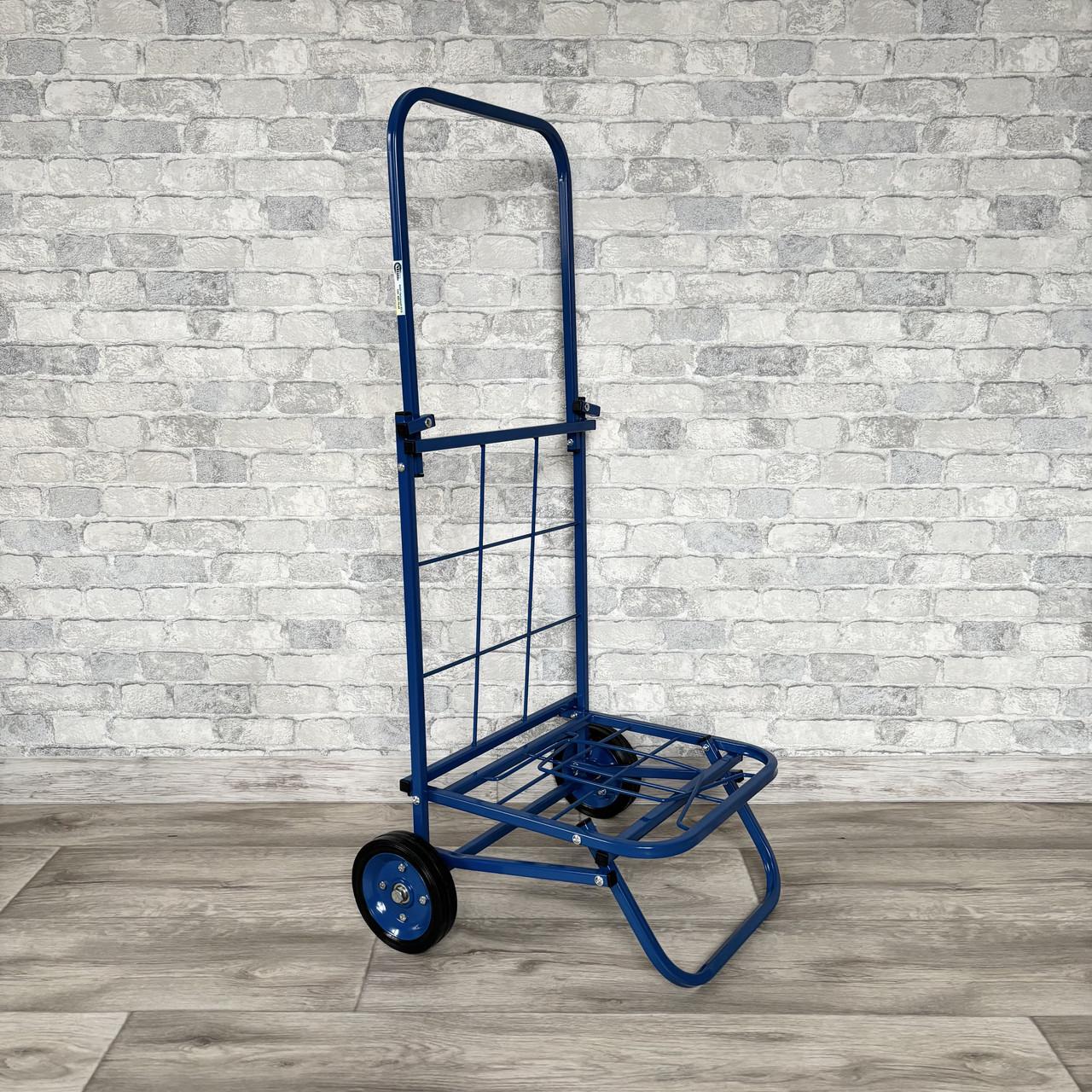 Хозяйственная тележка Мощь с усиленными колесами маленькая Синий (2849114224)