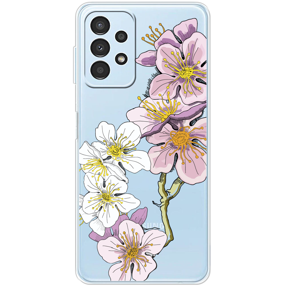 Чехол BoxFace Samsung Galaxy A32 5G (A326) Cherry Blossom Прозрачный силикон (44333-cc4-44333)