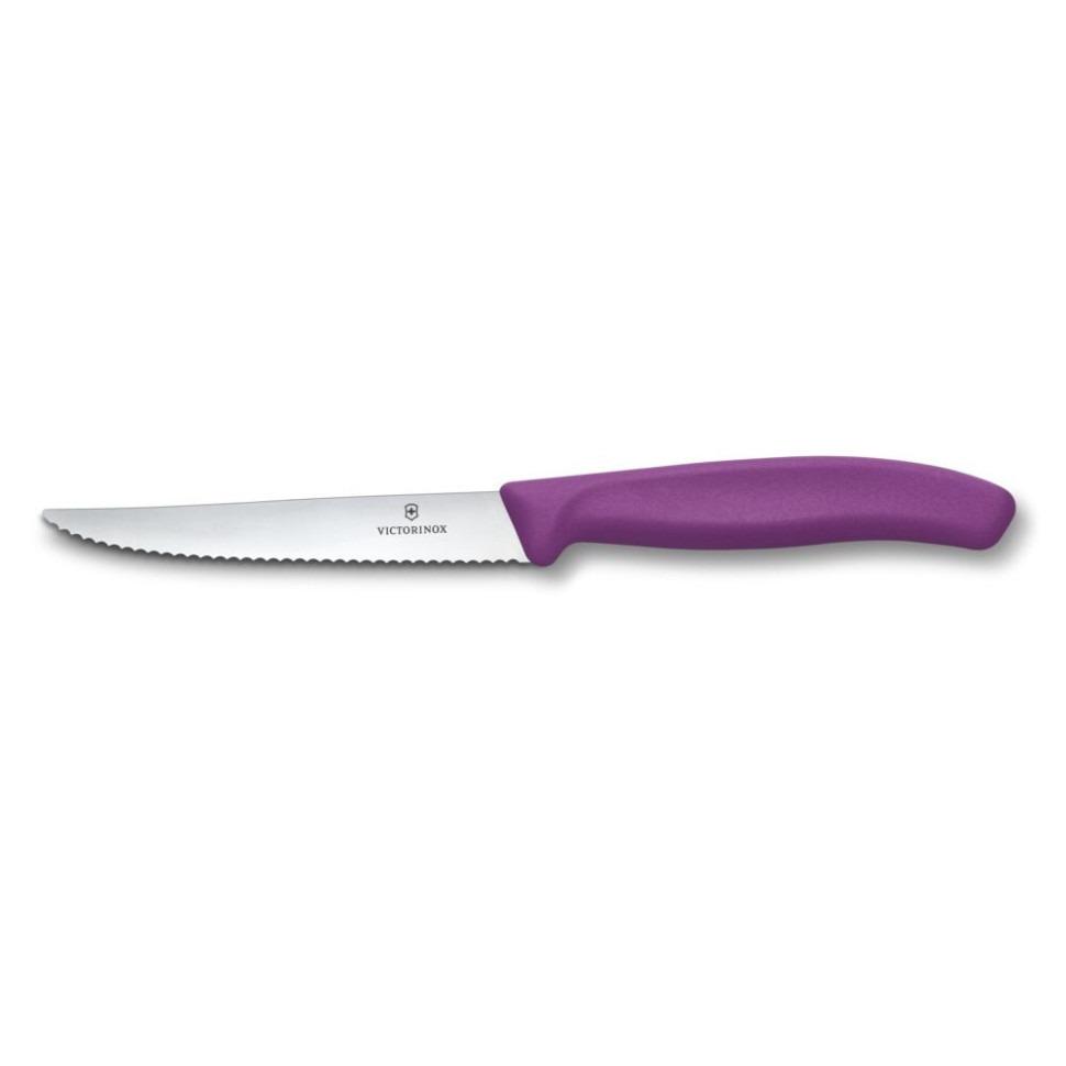 Кухонный нож для стейка и пиццы Victorinox Swiss Classic 11 см Violet (Vx6.7235.C1) Кухонный нож для стейка и пиццы Victorinox Swiss Classic 11 см Violet (Vx6.7235.C1)