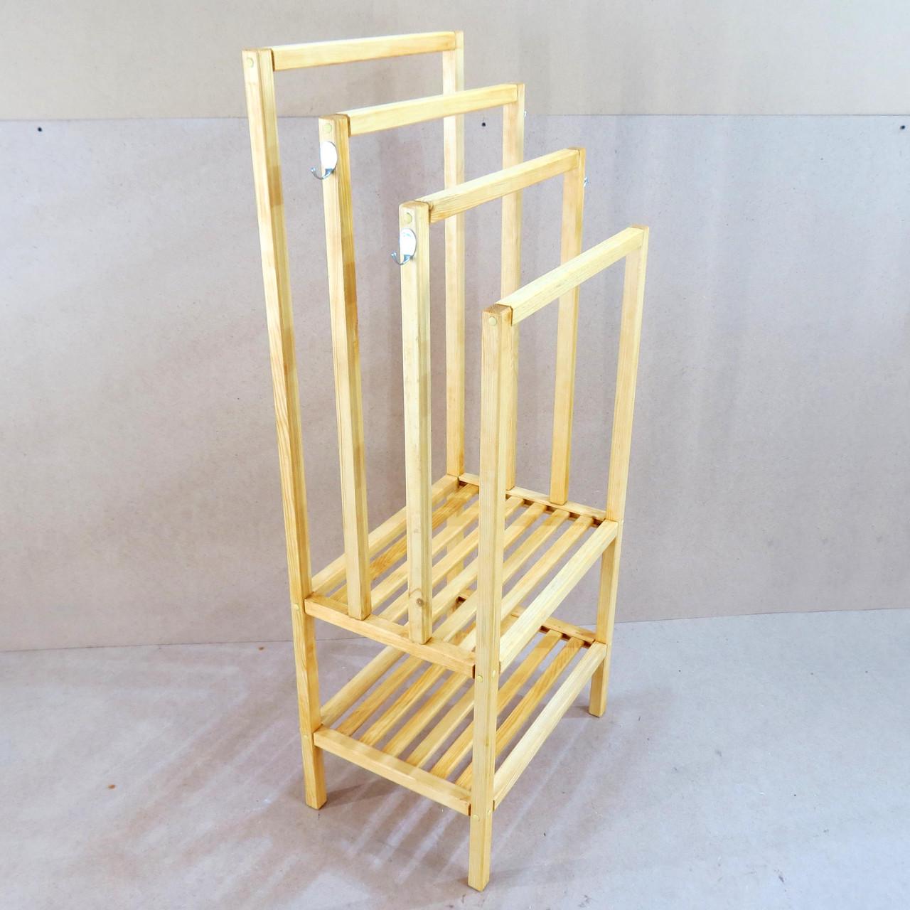 Стойка/вешалка напольная из дерева Шрадер Ваниль (СШВ-001902) - фото 7