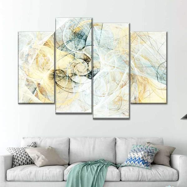 Модульная картина KIL Art Сны наяву из четырех частей 129x90 см (M4_L_211)