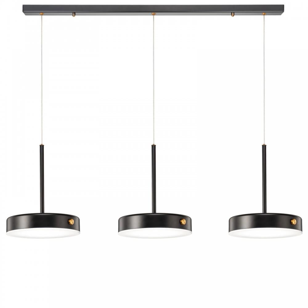 Светильник подвесной BUTTON-3 LED на планке Black