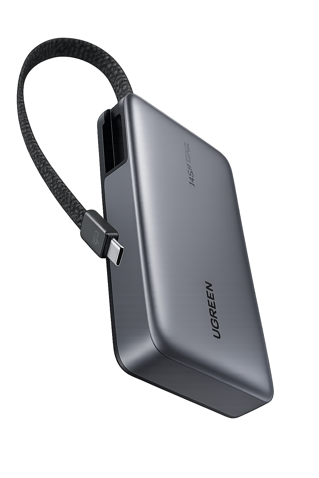 Повербанк UGREEN PB551 20000 mAh 145W со встроенным и дополнительным кабелями (20000145)