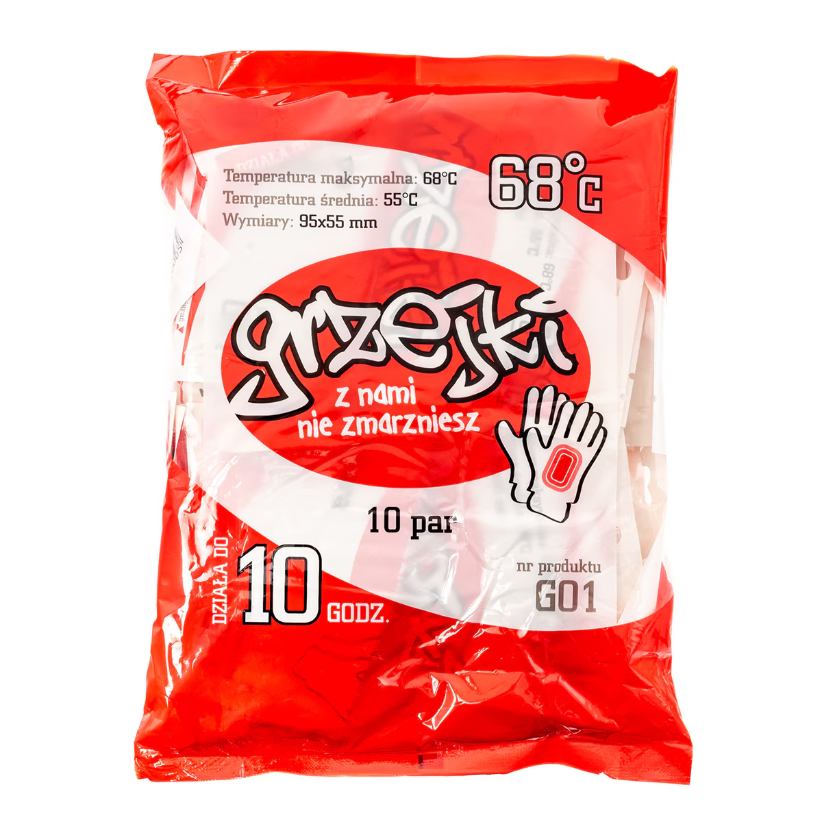 Химическая грелка для рук Body Hot Pack Warmer 10 шт. до 10 часов тепла 95х55 мм (2620)